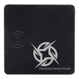 Black with Silver Engraving Leatherette Phone Charging Mat - Laser Engraved Leatherette