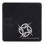Black with Silver Engraving Leatherette Phone Charging Mat - Laser Engraved Leatherette