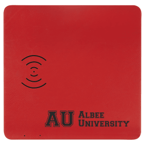 Leatherette Phone Charging Mat - Laser Engraved Leatherette