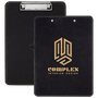 Black with Gold Engraving Clipboard - Laser Engraved Leatherette