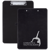 Black with Silver Engraving Clipboard - Laser Engraved Leatherette