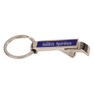 Blue Laserable Bottle Opener Keychain - Laser Engraved Drinkware