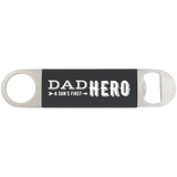 Black with White Engraving Bottle Opener with Silicone Grip - Laser Engraved Drinkware