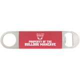 Red with White Engraving Bottle Opener with Silicone Grip - Laser Engraved Drinkware