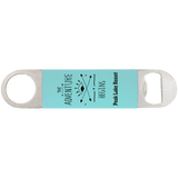 Teal with Black Engraving Bottle Opener with Silicone Grip - Laser Engraved Drinkware