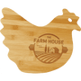 Hen Shaped Cutting Board - Laser Engraved Kitchen