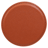 Orange with Black Engraving Round Single Coaster - Laser Engraved Gift