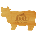Cow Shaped Cutting Board - Laser Engraved Kitchen