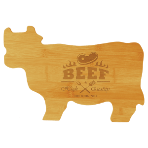 Cow Shaped Cutting Board - Laser Engraved Kitchen