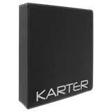 Black with Silver Engraving 3 Ring Binder - Laser Engraved Leatherette