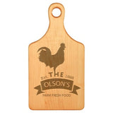 Maple Paddle Shaped Cutting Board - Laser Engraved Kitchen