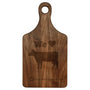 Walnut Paddle Shape Cutting Board - Laser Engraved Kitchen