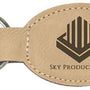 Oval Keychain - Leatherette