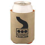 Light Brown with Black Engraving Beverage Holder - Laser Engraved Corporate Gift