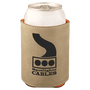 Light Brown with Black Engraving Beverage Holder - Laser Engraved Corporate Gift