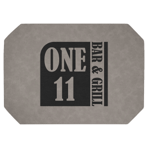 Placemat - Laser Engraved Leatherette