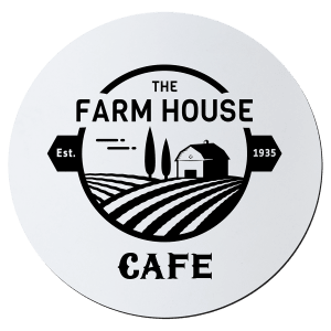 White with Black Engraving Round Silicone Coaster - Laser Engraved Gift