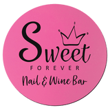 Pink with Black Engraving Round Silicone Coaster - Laser Engraved Gift
