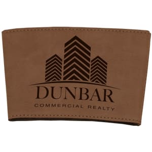 Dark Brown Mug Sleeve - Laser Engraved Drinkware