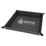 Laserable Leatherette Snap Up Tray with Snaps - Laser Engraved Leatherette