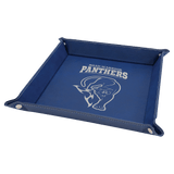 Laserable Leatherette Snap Up Tray with Snaps - Laser Engraved Leatherette