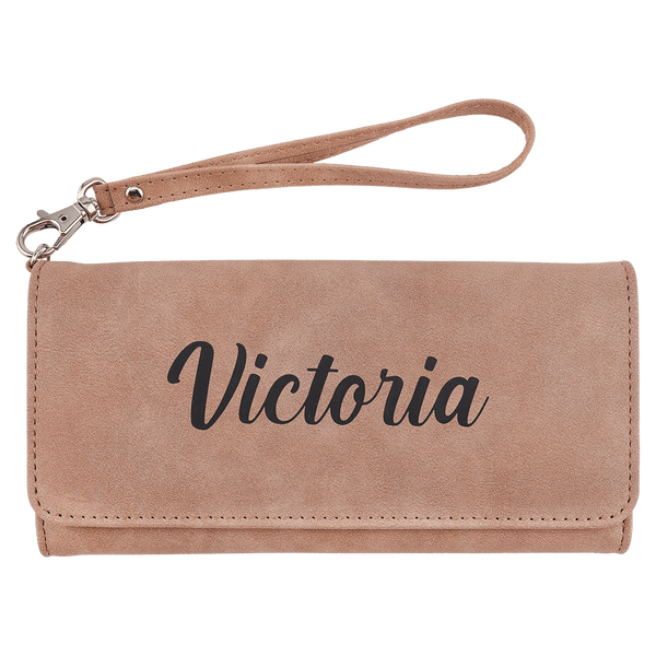 A Blush Wallet Strap - Laserable Leatherette Creekside Collection 7 1/2" x 4"