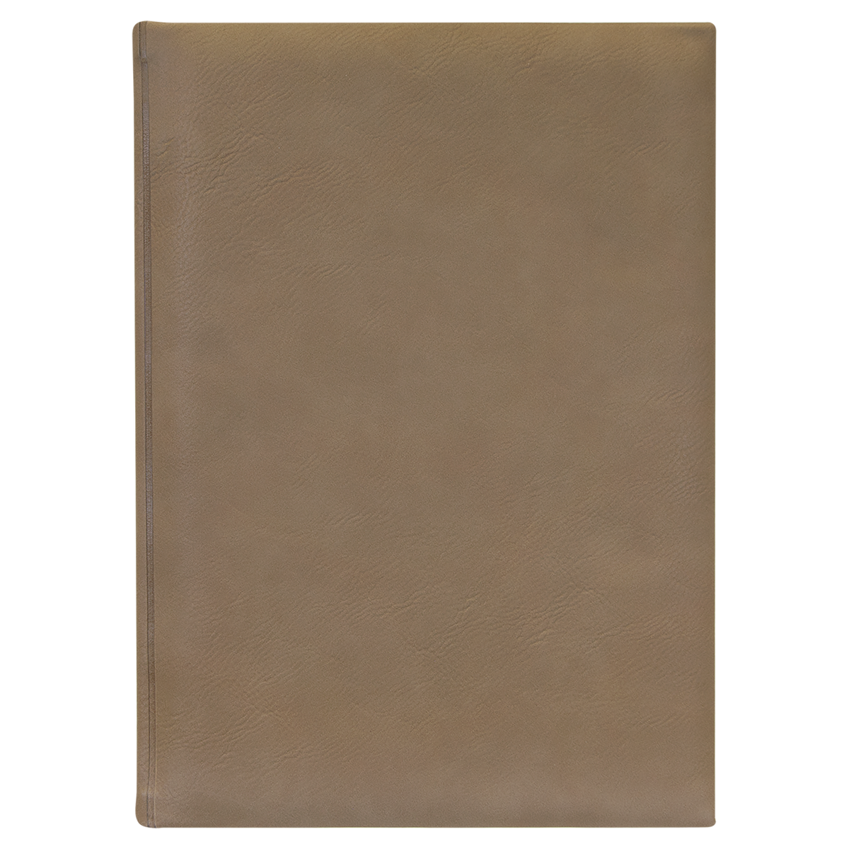 Light Brown with Black Engraving Journal with Lined Notepad - Laser Engraved Leatherette