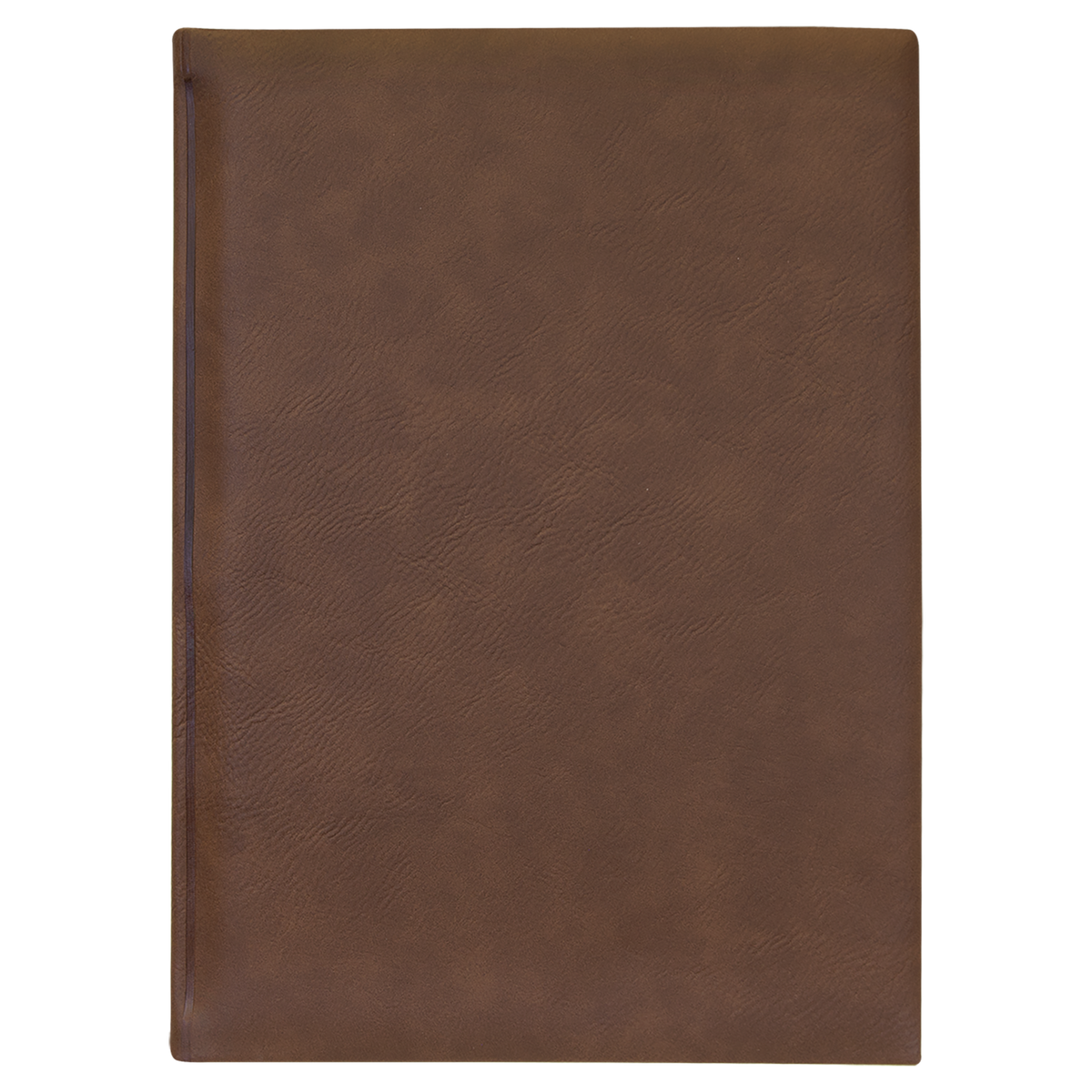 Dark Brown with Black Engraving Journal with Lined Notepad - Laser Engraved Leatherette