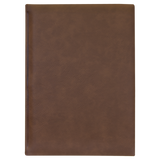 Dark Brown with Black Engraving Journal with Lined Notepad - Laser Engraved Leatherette
