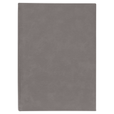 Gray with Black Engraving Journal with Lined Notepad - Laser Engraved Leatherette