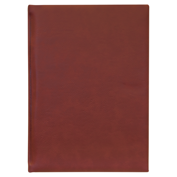 Rose with Black Engraving Journal with Lined Notepad - Laser Engraved Leatherette