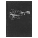 Black with Silver Engraving Journal with Lined Notepad - Laser Engraved Leatherette