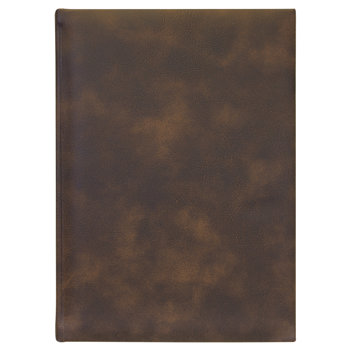 Rustic with Gold Engraving Journal with Lined Notepad - Laser Engraved Leatherette