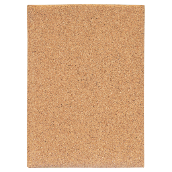 Cork with Black Engraving Journal with Lined Notepad - Laser Engraved Leatherette