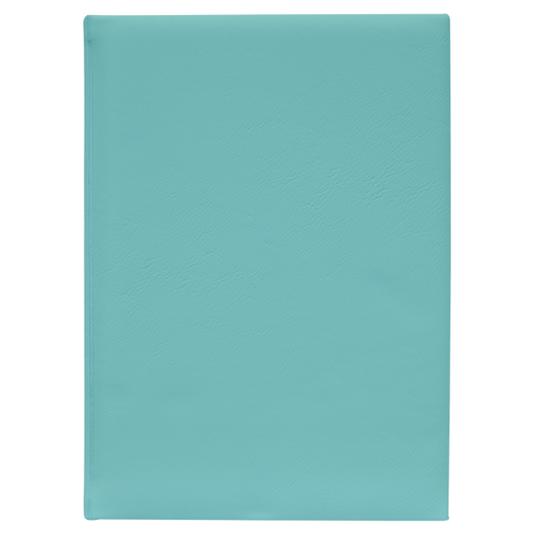 Teal with Black Engraving Journal with Lined Notepad - Laser Engraved Leatherette