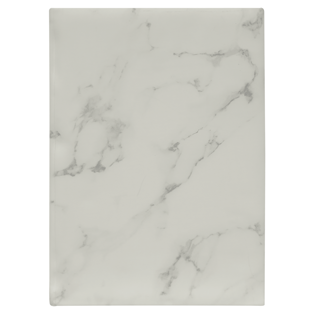 White-Marble Journal with Lined Notepad - Laser Engraved Leatherette