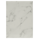 White-Marble Journal with Lined Notepad - Laser Engraved Leatherette