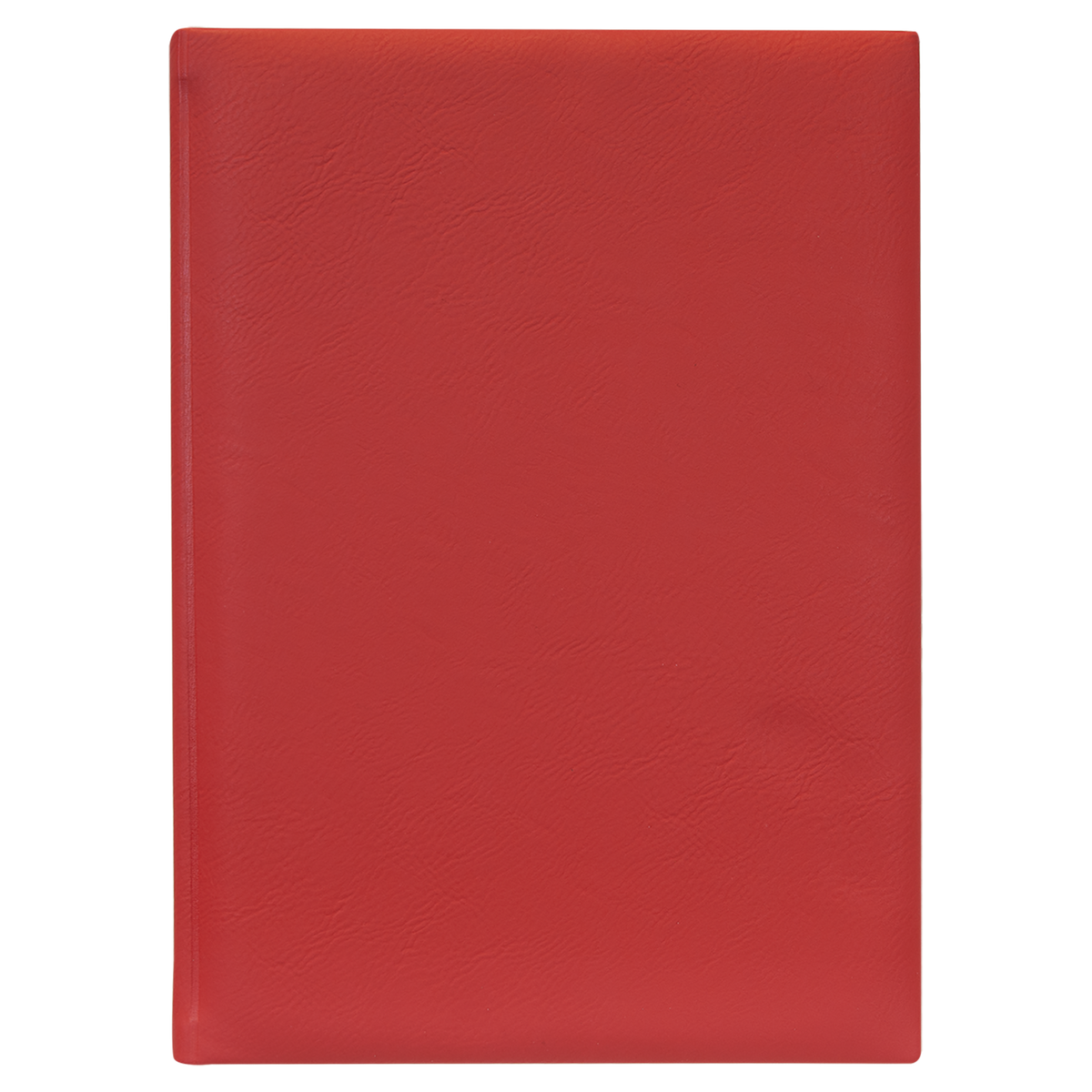 Red with Black Engraving Journal with Lined Notepad - Laser Engraved Leatherette