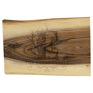 Black Walnut Bar Cutting Board - Laser Engraved Kitchen