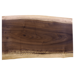 Walnut Cutting and Charcuterie Board - Laser Engraved Kitchen