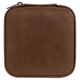 Leatherette Travel Jewelry Box - Compact with Black Lining - Laser Engraved Leatherette