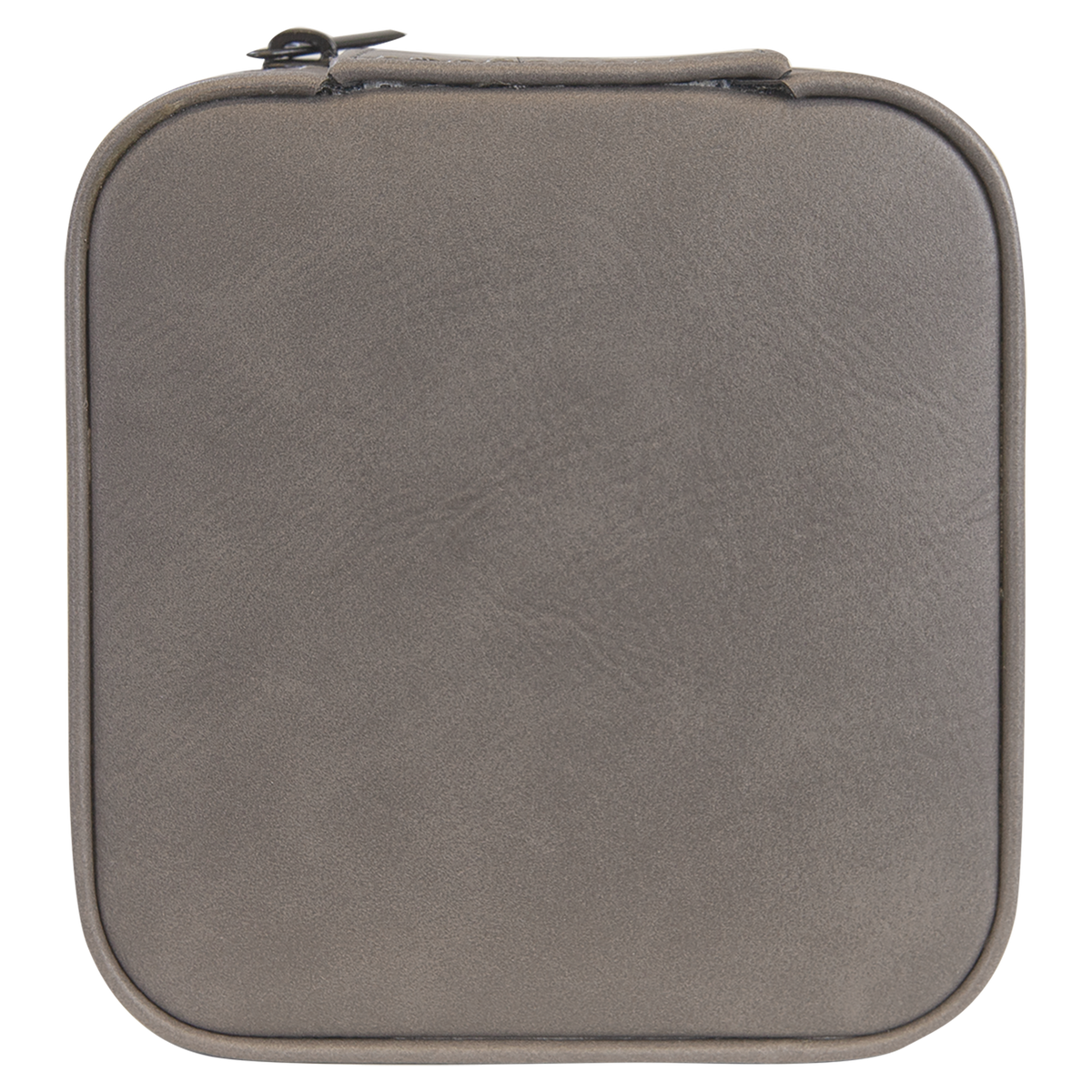 Leatherette Travel Jewelry Box - Compact with Black Lining - Laser Engraved Leatherette
