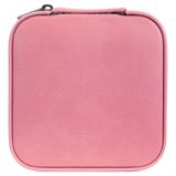 Leatherette Travel Jewelry Box - Compact with Black Lining - Laser Engraved Leatherette