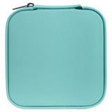 Leatherette Travel Jewelry Box - Compact with Black Lining - Laser Engraved Leatherette