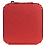 Leatherette Travel Jewelry Box - Compact with Black Lining - Laser Engraved Leatherette