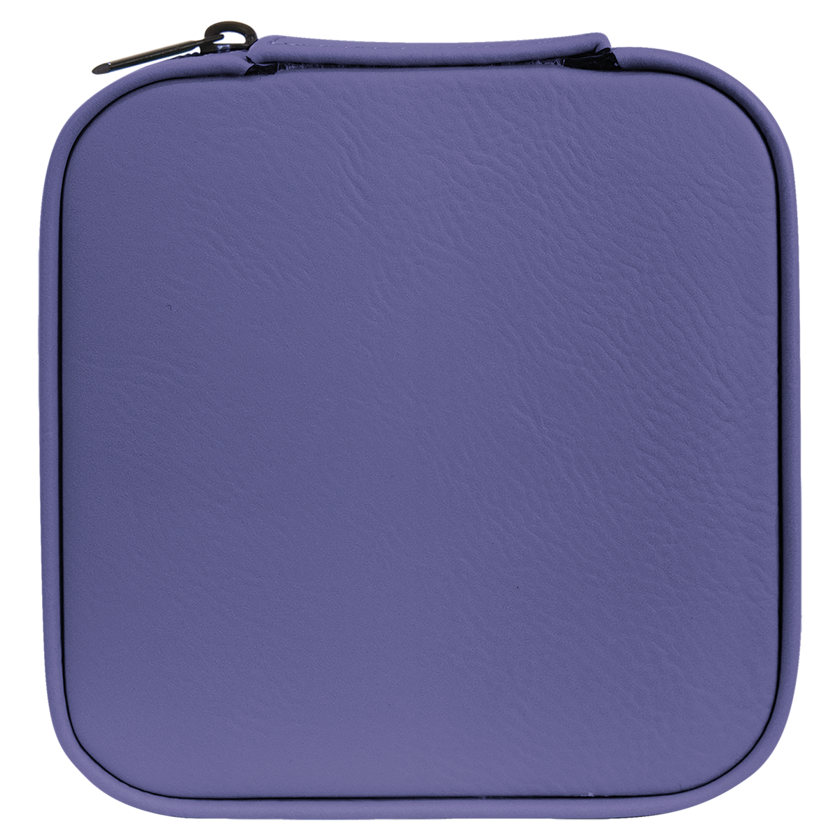 Leatherette Travel Jewelry Box - Compact with Black Lining - Laser Engraved Leatherette