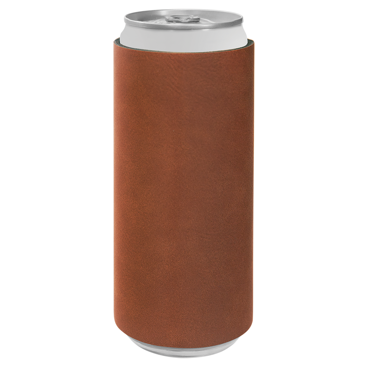 Rawhide with Black Engraving Slim Beverage Holder - Laser Engraved Drinkware