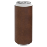 Dark Brown with Black Engraving Slim Beverage Holder - Laser Engraved Drinkware