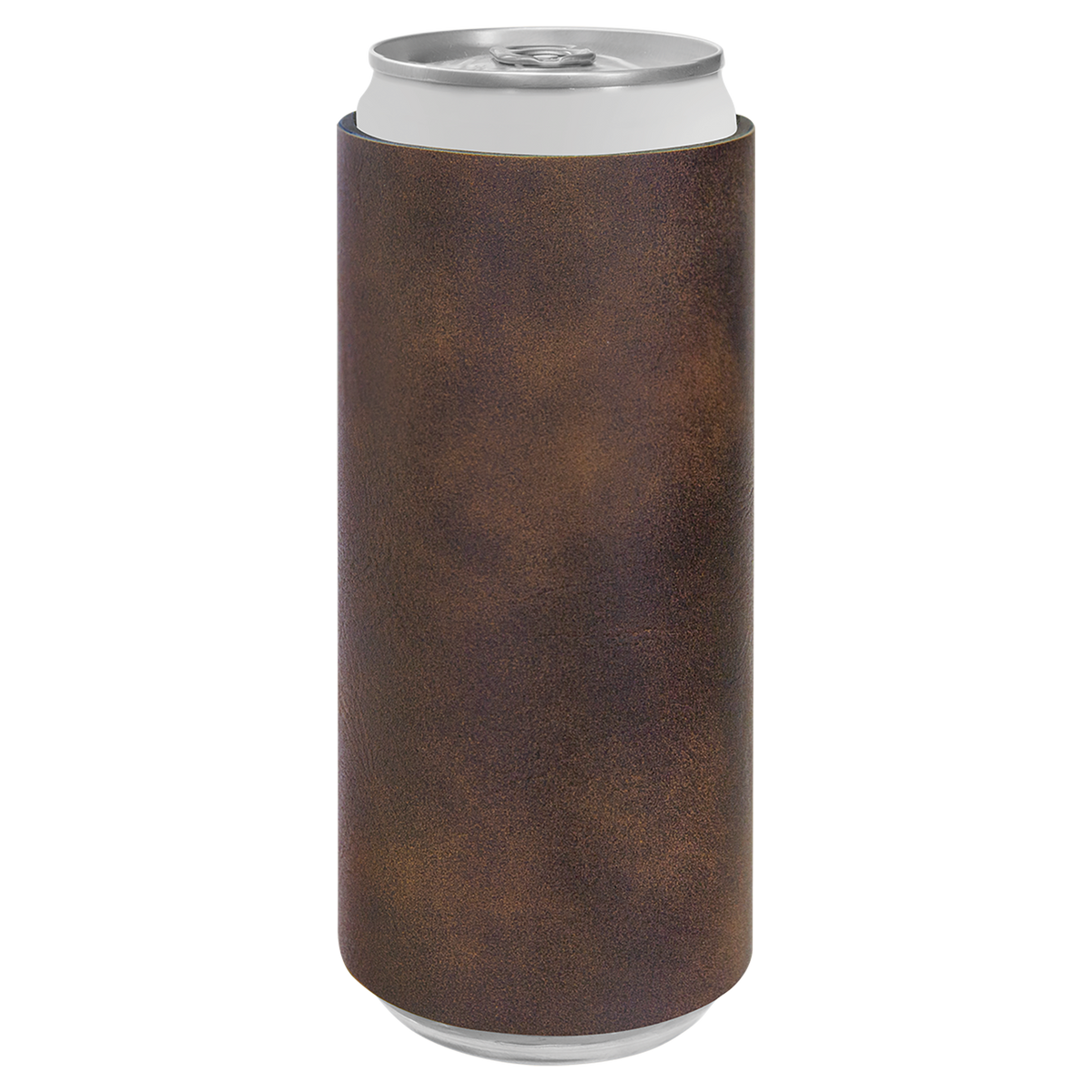 Rustic with Gold Engraving Slim Beverage Holder - Laser Engraved Drinkware