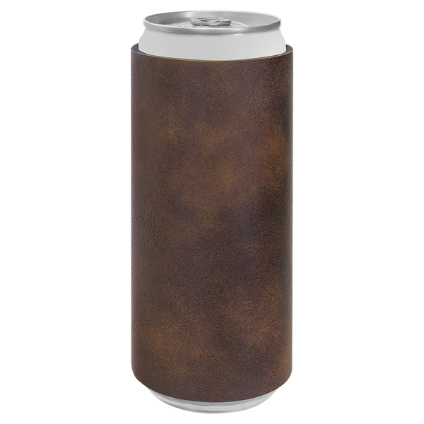 Rustic with Gold Engraving Slim Beverage Holder - Laser Engraved Drinkware